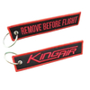Customized Fabric Woven Both Sides Airplane Airline Jet Tag Embroidery Key Ring 3d Double Sided Logo Custom Pakistan Navy Aviation Keychain