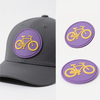 Round Motorcycle Patches Bicycle Logo Biker Hats Accessories Sewing Men's Bike Iron on Hat Patch Bandas Custom