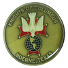 Custom Zinc Alloy Philippine Mason Emblem 3" Gold Blue Cut Out Knights of Columbus Car Emblem Challenge Coin