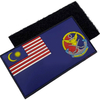 Malaysia National Flag PVC Patch Custom Heat Transfer Rubber Flag 3D Embossed Soft Labels for Clothes Garments Rubber Patches