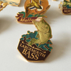 Wholesale Metal Badge Custom Logo Company Brand Enamel Lapel Pin Brooch 2d 3D Gold Plated Fish and Game Fishing Competition Resin Epoxy Pins for Clothes
