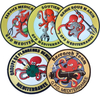 Custom Moral Logo 3D Soft Transfer Diver Bomb Disposal Expert Pvc Custom Rubber Patches Iron on Label Back Velcro for Garment
