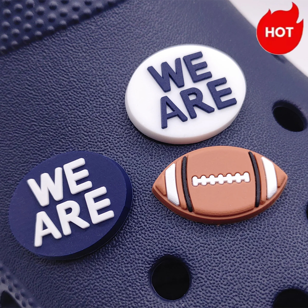 Wholesale PVC American Football Team Buffalo Bills Shoe Charms Custom Shoe Decorations NFL Shoe Charms New Arrival
