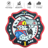 Hot Sale Custom Soft 3D Rubber PVC Patches Sos French Firefighters EMS Dog China Manufacturer for Garment Accessory