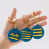 New Arrivals Popular Rank Level Style 2D PVC Metal Plastic Rubber Keychains with Nation Flags for Gifts And Crafts