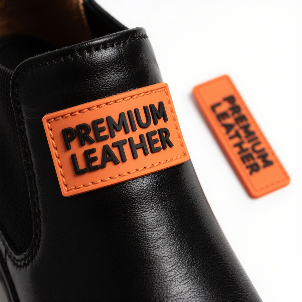 Custom Durable Rainproof PVC logo Patch Badge for Outdoor Hiking Shoes