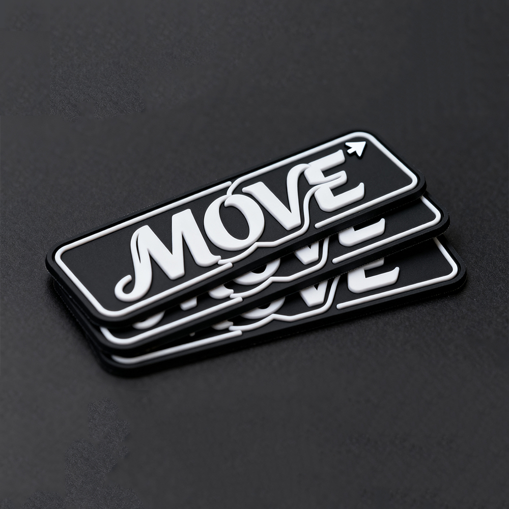 Custom Logo Products Fashion Soft PVC Logo Product Patch Rubber PVC Patches 3D Embossed Label Garment Rubber Tags for Clothes