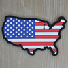 3D PVC Flag Rubber Badge Back Hook Patches Stars Stripes 3D USA Morale Cross PVC Patch Flag Stickers Shoulder Emblem Applique