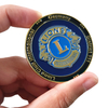 Lions Club International Shield Design Custom Coin Souvenir Enamel 3D Challenge Medal Metal Coin Custom Personalized Coins Gift