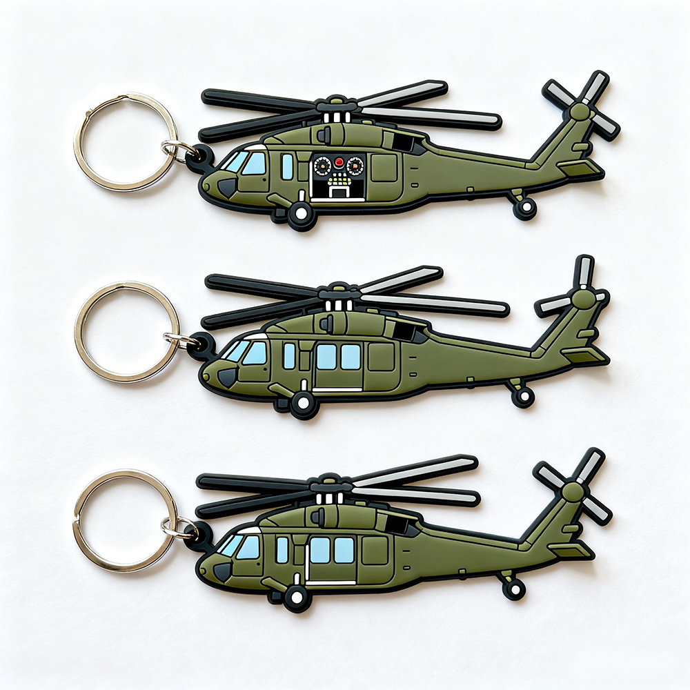 Customized Airplane Key Chain for Advertisement Factory Cheap Price Custom Pvc Rubber Keychain for Promotion Gift