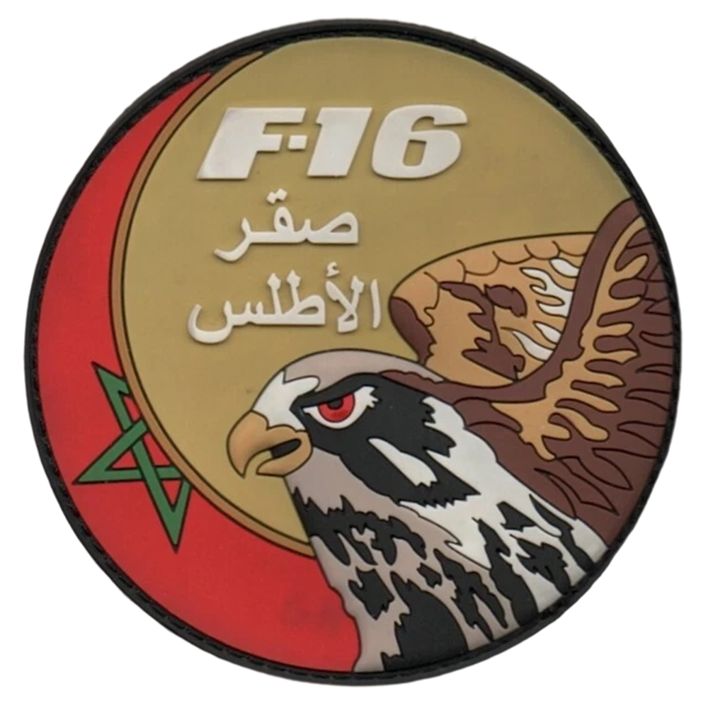 Custom 3D Soft Rubber PVC Silicone Embossed Royal Moroccan Air Force PVC Patches Tag logo for Clothing Transparent PVC Patch