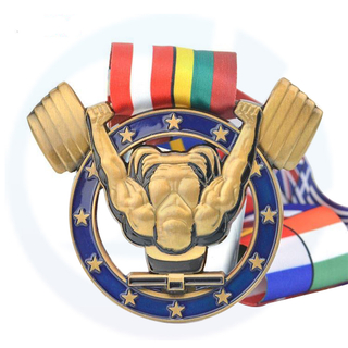  Powerlifting Medal Sublimation Custom Medal Ribbons