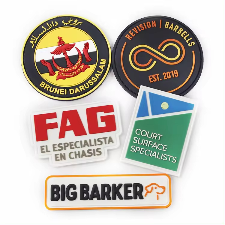 No Moq Clothes Custom 3d Patch Soft Silicone Rubber Pvc Patches