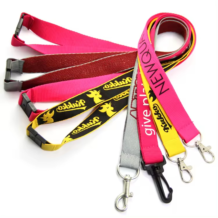 Wholesale Custom Promotional Sublimation Lanyard Blank Satin Teacher Lanyards Accessories