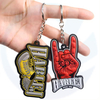 Customized national flag, national terrain shape, PVC soft rubber keychain