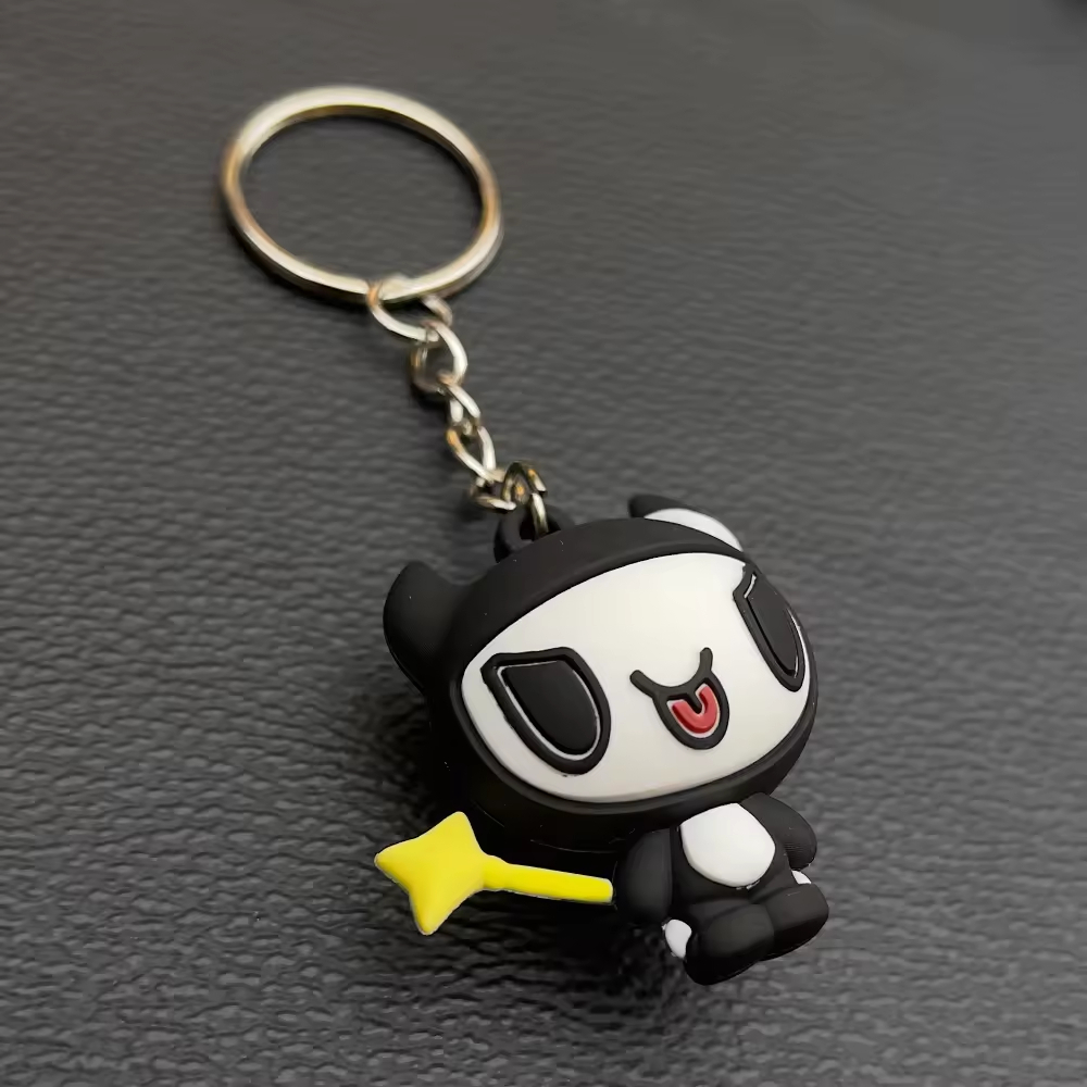 Wholesale Cheap Custom Logo Keyring 2D 3D Silicone Rubber Soft PVC Keychain