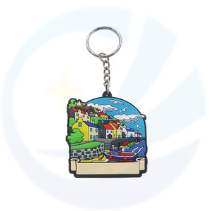 Customized tourist souvenirs, scenic spots, and landscape PVC soft rubber keychains