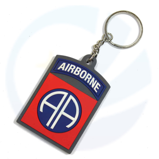 Military Keyring PVC 82nd