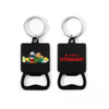Engraveable Logo Metal Custom Keyholder Key Ring Beer Key Chain Bottle Opener 