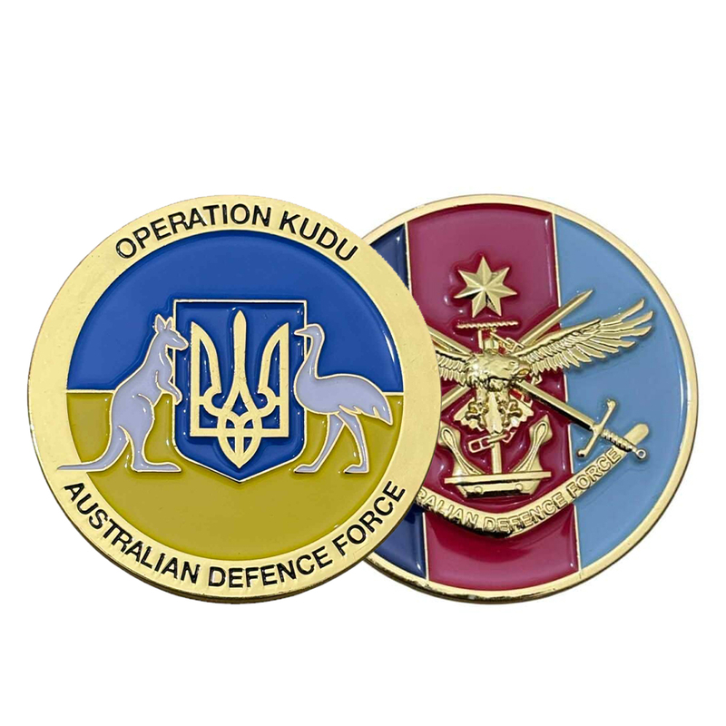 Australia Aviation Challenge Coin Custom 3D Soft Enamel Coin for Commemorative and Collectible Use