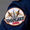 Dubai Flight Wing PVC Patch – Durable Embossed Rubber Emblem with Velcro Back