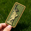 3D PVC Lady Liberty Patch American Theme Rubber Badge Hook-and-Loop Accessory for Bags Apparel Custom Gear