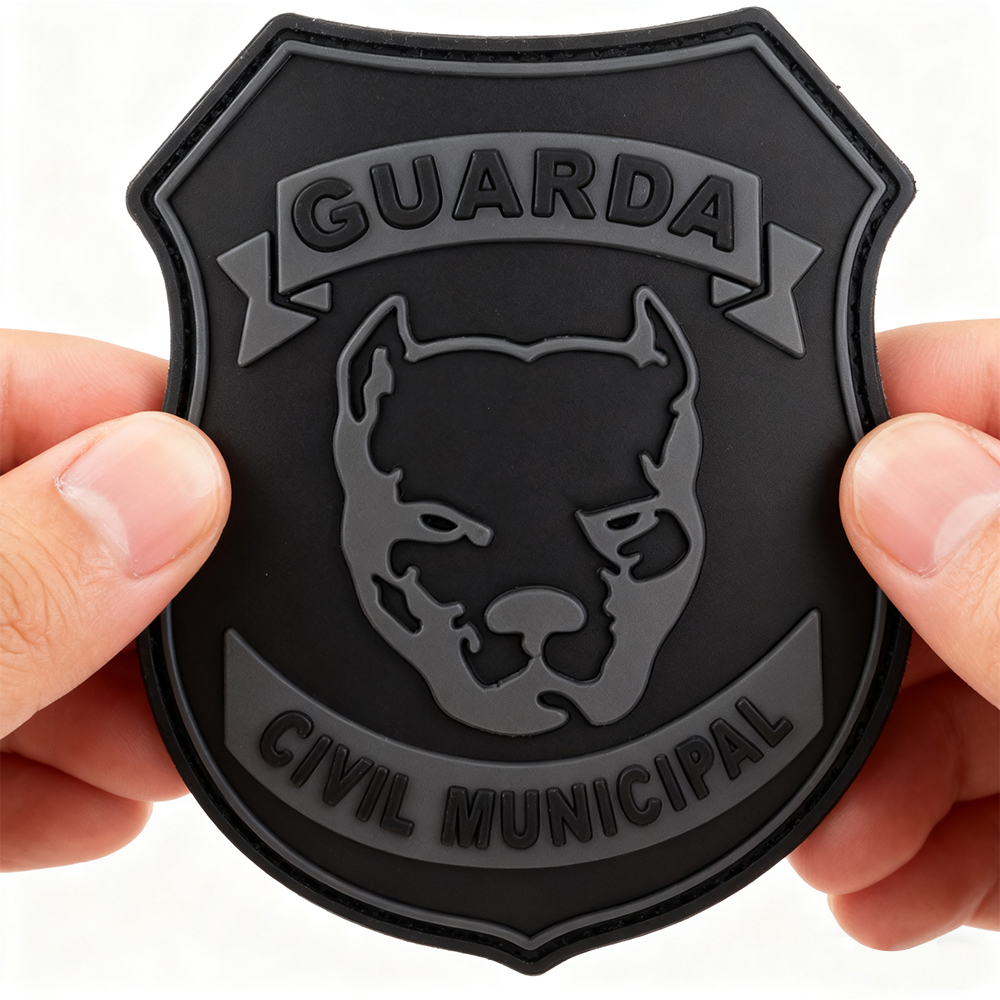 Brazil Municipal Guard Emblem PVC Patch Soft Rubber Badge Velcro Backing