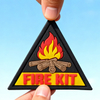 FIRE KIT PVC Morale Patch Outdoor Gear Badge Durable Rubber Emblem for Backpacks Jackets and Pouches