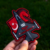 Custom Turkish Aviation Squadron PVC Patch 3D Soft Rubber Emblem with Hook Backing for Jackets Bags and Gear