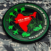 Custom Indian Aviation Wing PVC Patch 3D Rubber Hook Loop Badge