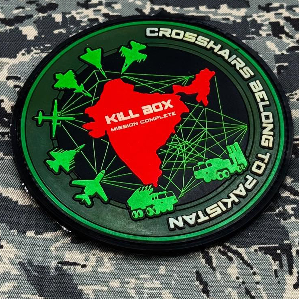 Custom Indian Aviation Wing PVC Patch 3D Rubber Hook Loop Badge