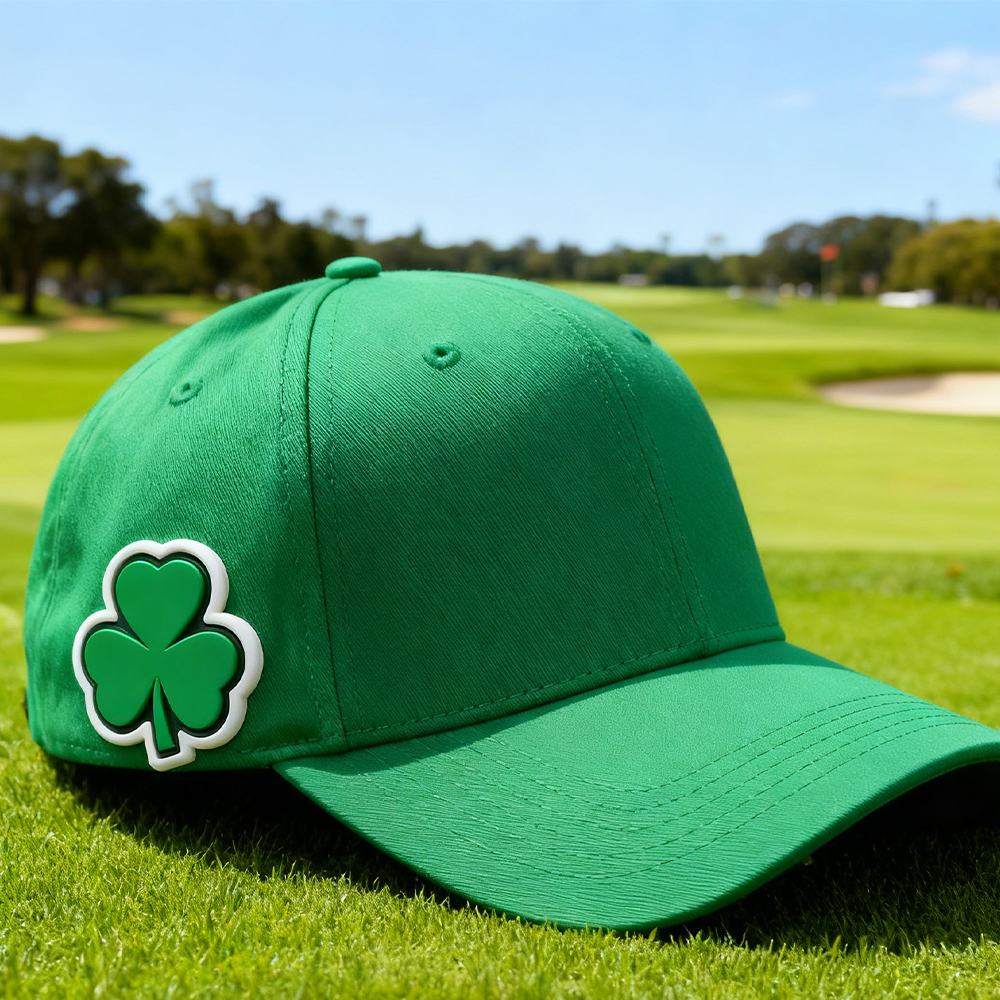 Mini Shamrock PVC Patch Small Irish Clover Rubber Badge for Backpacks Jackets Hats and Everyday Gear