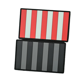 Rebellious Stripes Sons of Liberty Flag Rubber Patch Durable PVC Emblem for Backpacks Jackets and Outdoor Gear