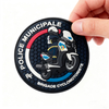 Custom 3D PVC Motorcycle Club Patch Soft Rubber Badge with Hook and Loop Backing for Jackets Bags and Rider Gear