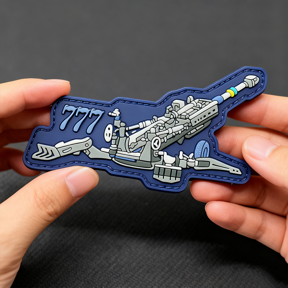 Custom Ukrainian Howitzer 3D PVC Patch | Soft Rubber Artillery Emblem Badge