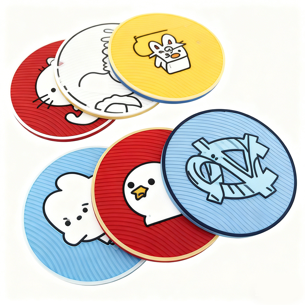 Restaurant Hotel PVC Coaster Bar Beer Glass PVC Coaster Mat Custom Coffee Cup PVC Coaster for Drinks