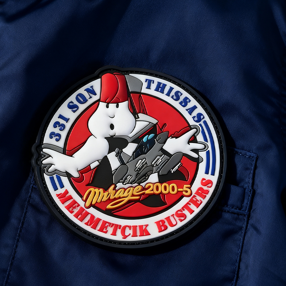 Glow in the Dark Hellenic Wings Patch – Soft PVC Rubber Badge