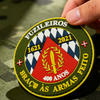 Custom Marine Corps 400th Anniversary PVC Patch 3D Soft Rubber Emblem with Hook and Loop Backing