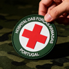 Custom Brazilian Armed Forces Hospital PVC Patch 3D Soft Rubber Badge with Hook and Loop Backing