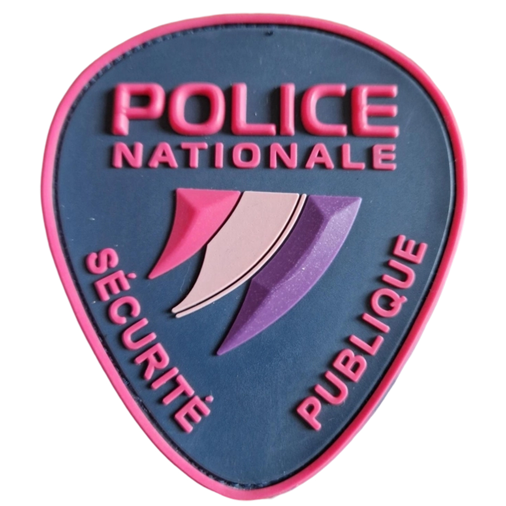 Custom Breast Cancer Awareness PVC Patch Pink Ribbon Design 3D Soft Rubber Patch October Style Embossed PVC Badge