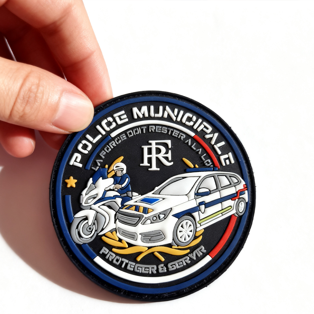 Custom Auto Moto PVC Patch 3D Soft Rubber Logo Badge Durable Embossed PVC Label for Jackets Helmets and Accessories 
