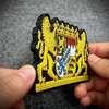 Custom Germany 3D Rubber Patch “BAYERN” Embossed Soft PVC Badge German Flag Logo Patch for Jackets Bags and Souvenirs