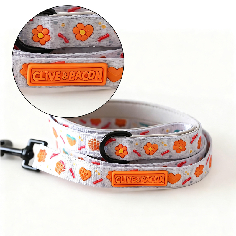 Custom Soft PVC Label for Pet Leash Personalized Rubber Logo Tag for Dog Leashes and Outdoor Accessories