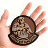 Funny “Chubby But Dangerous” PVC Patch Custom Soft Rubber Badge with Hook & Loop Backing for Jackets Bags Hats