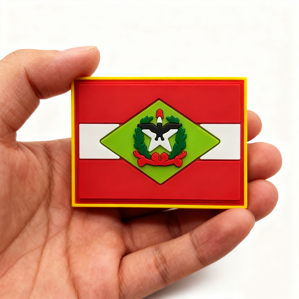 Custom Official Emblem Rubber Patch with Velcro – Soft PVC Badge for Uniforms, Bags and Jackets