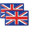 Custom United Kingdom Flag PVC Patch 3D Embossed Union Jack Rubber Label Soft PVC Badge for Jackets Backpacks and Clothing