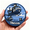 Custom Czech Aviation Unit PVC Patch 3D Rubber Badge with Hook Backing
