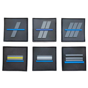 French Style Grade PVC Patch Soft Rubber Emblem Custom Rank Patch UV Printed Durable Badge for Clothing Gear Backpacks Accessories