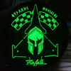 Custom Glow in the Dark 3D PVC Patch Soft Rubber Emblem with Hook and Loop