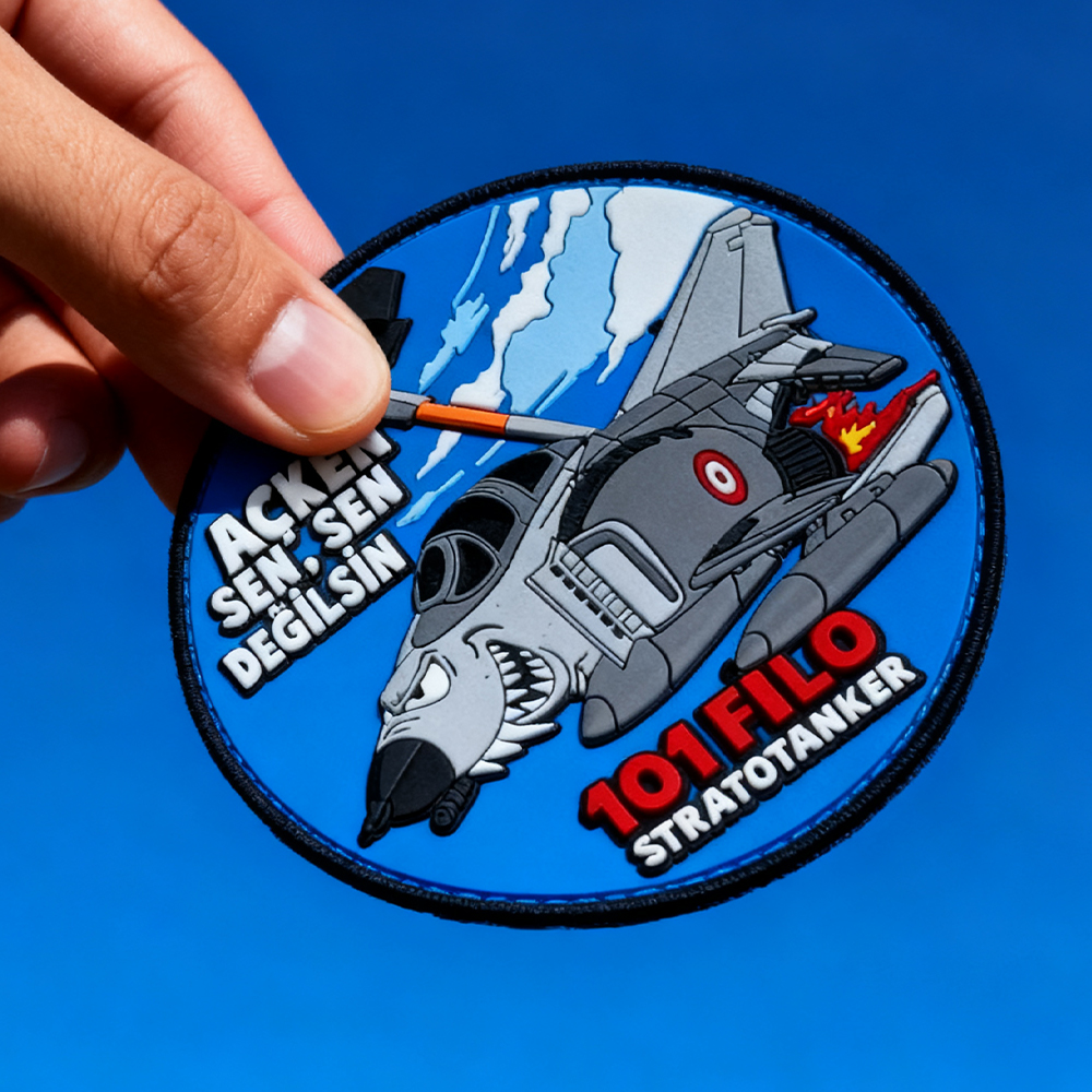 Pakistan Aviation Wing Morale Style PVC Patch Weatherproof Rubber Emblem